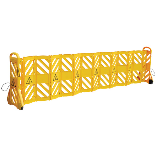 Mobile Safety Barrier extended for use